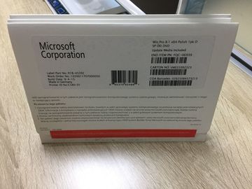 الإنجليزية / الفرنسية / الإيطالية Windows 8.1 Professional OEM مع تنشيط ملصق COA