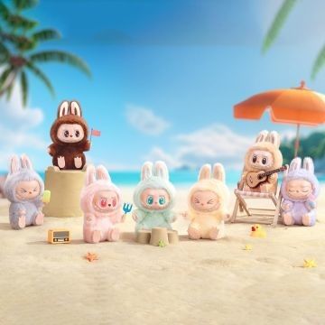أصل Popmart الأصلي Labubu الوحوش المثيرة مقعد المكرون العمياء مربع شخصية دمية اللحم اللطيفة الألعاب الصناديق الغامضة