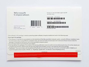 نسخة أصلية من Microsoft Windows Server 2016 Standard 64 بت DVD Oem
