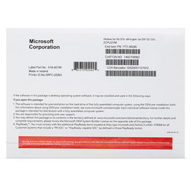 الإنجليزية Microsoft Windows Server 2016 حزمة OEM القياسية مع DVD 64 بت