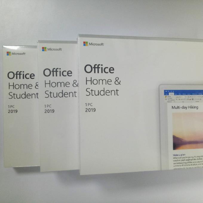 متعدد اللغات Microsoft Office 2019 Home and Student Package Box Package with DVD