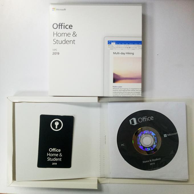 متعدد اللغات Microsoft Office 2019 Home and Student Package Box Package with DVD