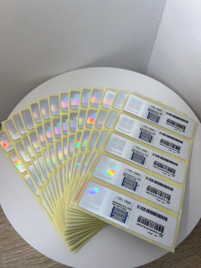 Windows 11 Pro Coa Sticker عالمي التنشيط عبر الإنترنت ضمان مدى الحياة فوز 11 Pro KeyPo 2