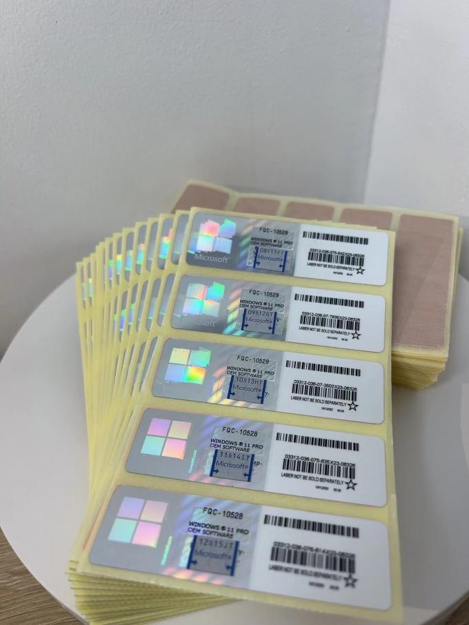 Windows 11 Pro Coa Sticker عالمي التنشيط عبر الإنترنت ضمان مدى الحياة فوز 11 Pro KeyPo 1