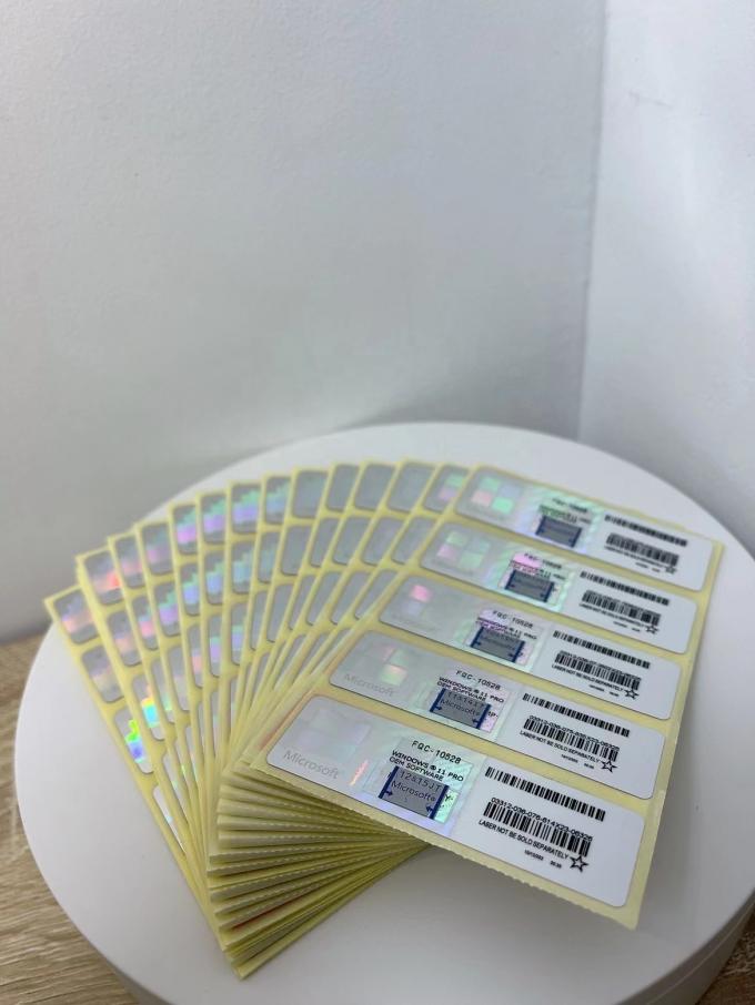 Windows 11 Pro Coa Sticker عالمي التنشيط عبر الإنترنت ضمان مدى الحياة فوز 11 Pro KeyPo 4