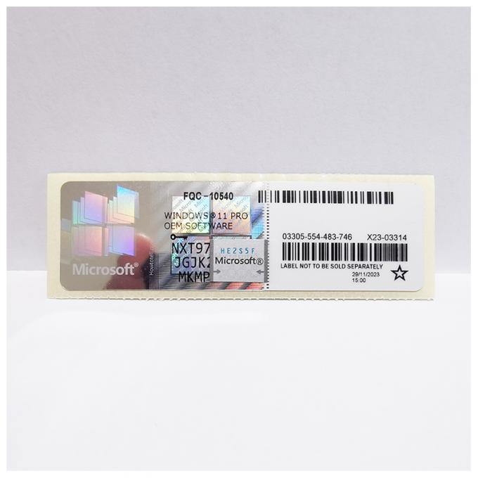 Win 10 Win 11 المهنية Win 10 Win 11 برو COA ملصق مفتاح التجزئة 6 أشهر الضمان 4